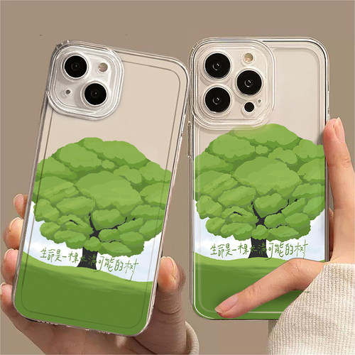 生命是一颗长满可能的树适用华为pura70手机保护壳新款mate60pro套nova12简约p50e全包40创意11男ultra女款9