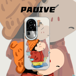 ace3高级感findx7全包ace2v彩银reon9por卡通可爱一加12男女k11 帽子小新适用oppore手机壳新款 10pro套1