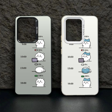 chiikawa上班卡哇适用oppore手机壳新款10pro套1+ace3可爱findx7全包ace2v彩银reon9por吉伊一加12情侣k+