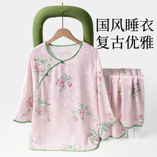 母亲节送妈妈生日的礼物实用国风斜襟睡衣适合给婆婆高档惊喜礼盒
