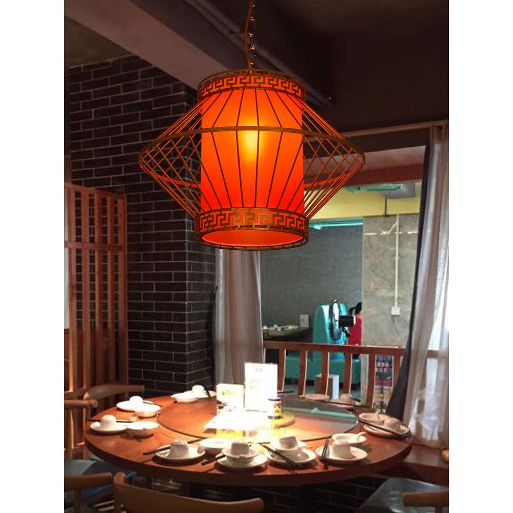 中式复古连锁餐饮火锅店吊灯 餐桌走廊过道包间包厢商用铁艺灯具