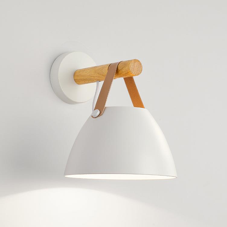 北欧创意皮带壁灯现代简约卧室床头灯壁灯客厅背景墙灯过道楼梯灯