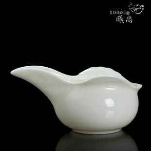 陶瓷茶具配件优质特色长嘴家用匀茶杯分茶器 德化白瓷茶海公道杯