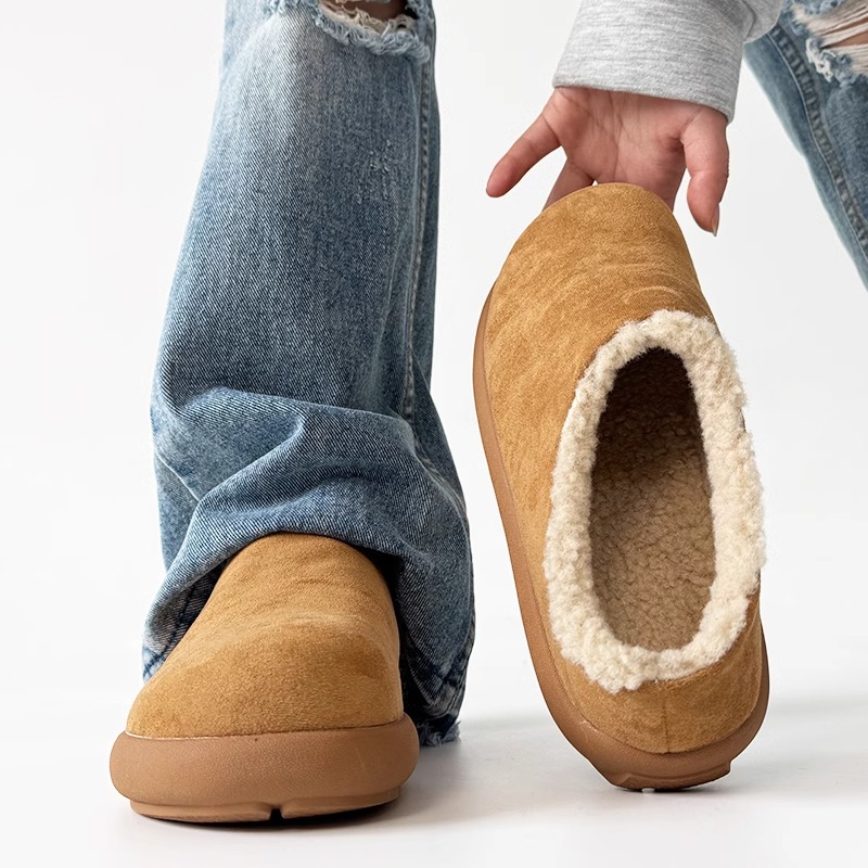 小土豆厚底加绒加厚勃肯鞋