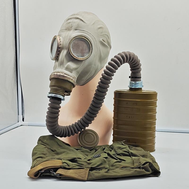 59式防毒面具毒烟毒气生化核污染防护罩喷漆过滤式鬼脸化工全面罩