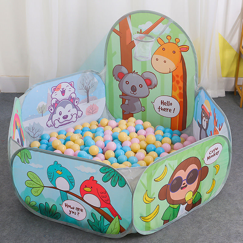 儿童海洋球池围栏帐篷室内家用婴儿宝宝玩具池波波池投篮新疆包邮