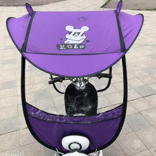 电动车雨棚遮阳伞夏天电瓶车遮阳挡风罩防晒防雨电动摩托车遮雨蓬