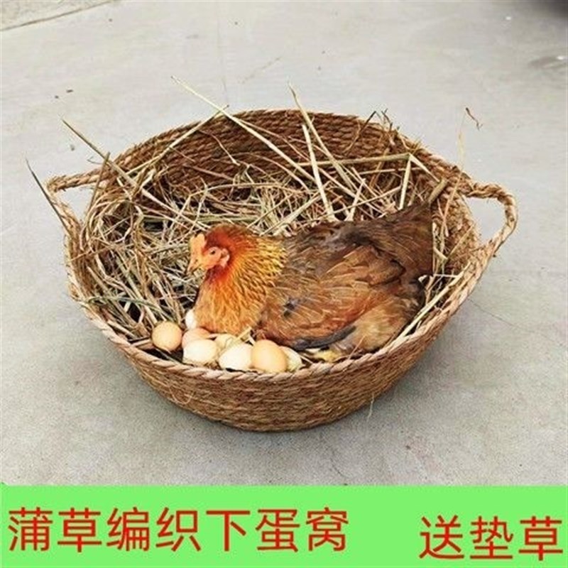 农村鸡窝下蛋窝鸡窝搭建户外鸡下蛋专用窝稻草鸡窝冬季保暖编织