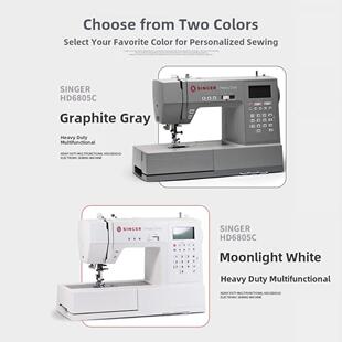 家用缝纫机歌手6805C电动黑金钢自动切线粗大功率