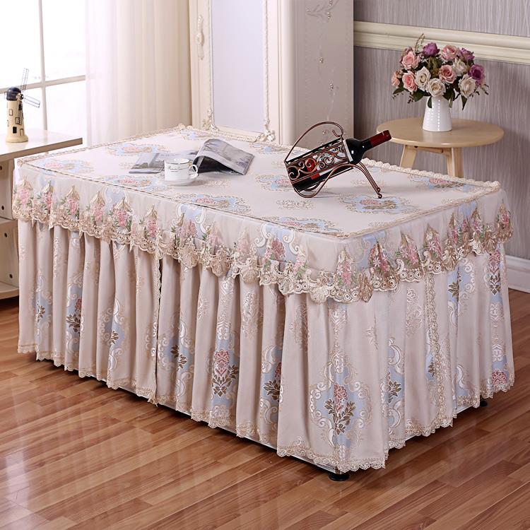 夏季薄款烤火桌子罩套单层长方形烤火炉桌罩取暖桌罩电暖桌茶几罩