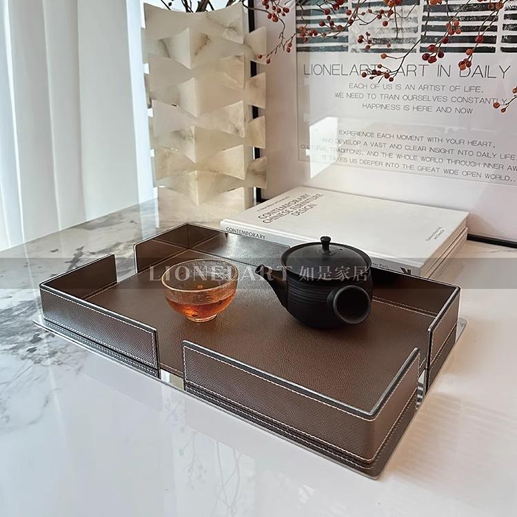 如是托盘不锈钢收纳托盘客厅吧台餐桌玄关收纳礼品礼物
