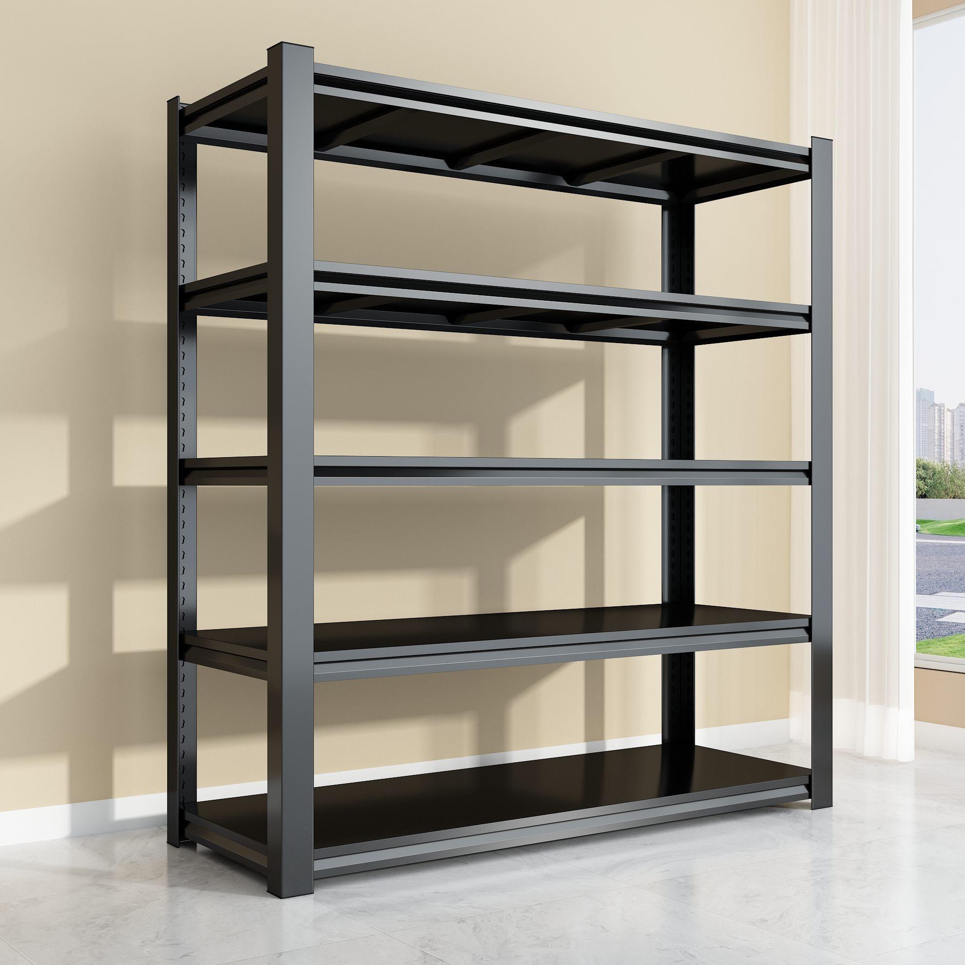 家用置物架多层落地货架阳台储藏收纳架角钢加厚储物架超市展示架