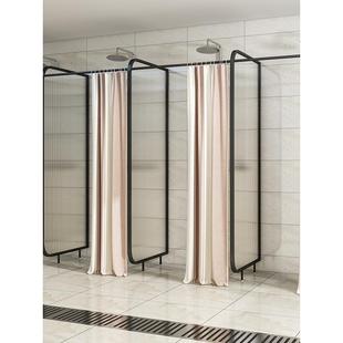 公共澡堂淋浴间防水隔断挡板学校游泳馆浴场淋浴房钢化玻璃围挡