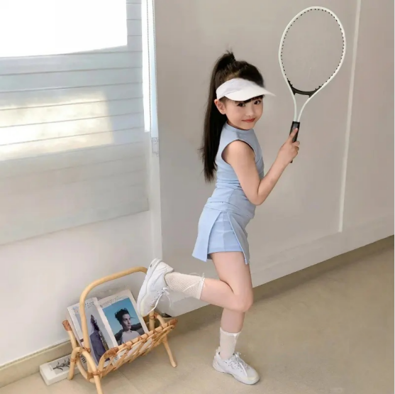 巨好看的女童套装运动服网球服套装2026新款儿童女大童时髦夏季潮