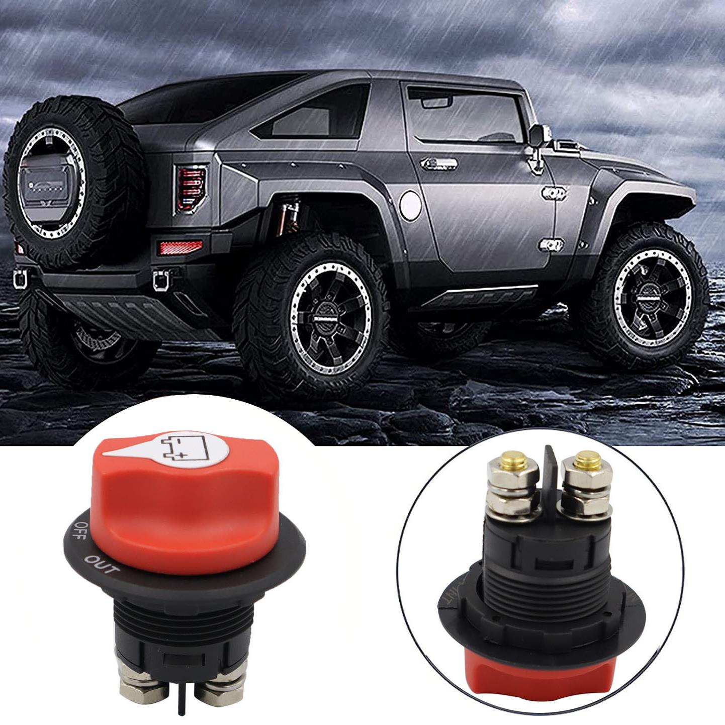 汽货车电源小开关蓄电池手拧断电闸刀农用叉铲车12V24伏纯铜改装