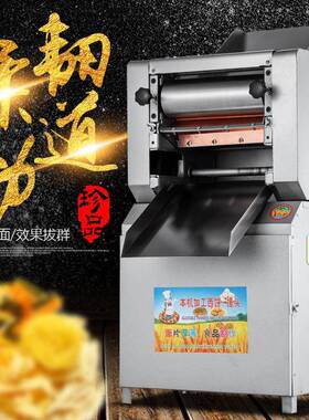 300型多功能面条压面机不锈钢揉面机包子皮蝴蝶面面包面条机哑光