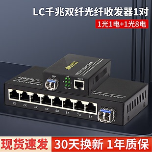 千兆光纤收发器SFP光模块单模双纤多模单纤以太网SC光电转 阿卡斯