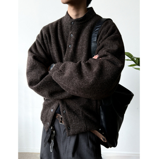 MANCHER 羊毛混纺90白鸭绒针织羽绒服冬季男女老钱风加厚保暖外套