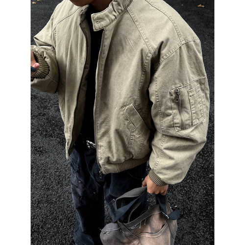 巴恩风90白鸭绒立领羽绒服