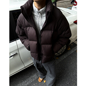 立领羽绒服男冬季 MANCHER 高密轻盈90白鸭绒泡芙款 加厚保暖面包服