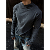 复古280G羊绒保暖纯色打底男士 MANCHER 美式 弹性百搭秋冬内搭上衣