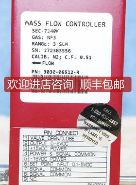 A025STEC SEC-7340M 3SLM NF3 AMAT 3030-06512-R气体流量询价