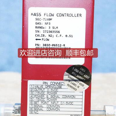 A025STEC SEC-7340M 3SLM NF3 AMAT 3030-06512-R气体流量询价