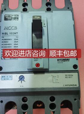 HYUNDAI断路器HiBL 103NT 75A询价