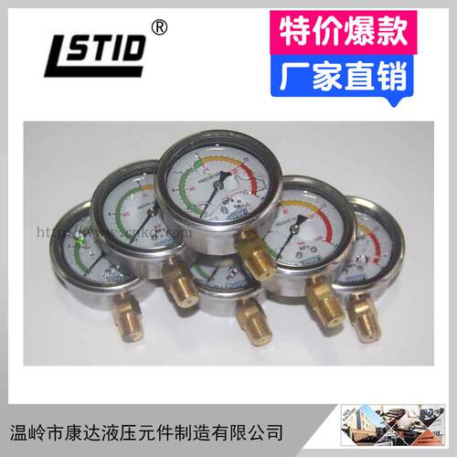 耐震压力表抗震YN60径向油压表液压表YN-60 0-10/16/25MPA PT1/4