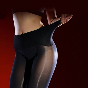 丝袜新品【钻光】厚黑油亮无缝丝袜女100D天鹅绒黑丝打底袜马油