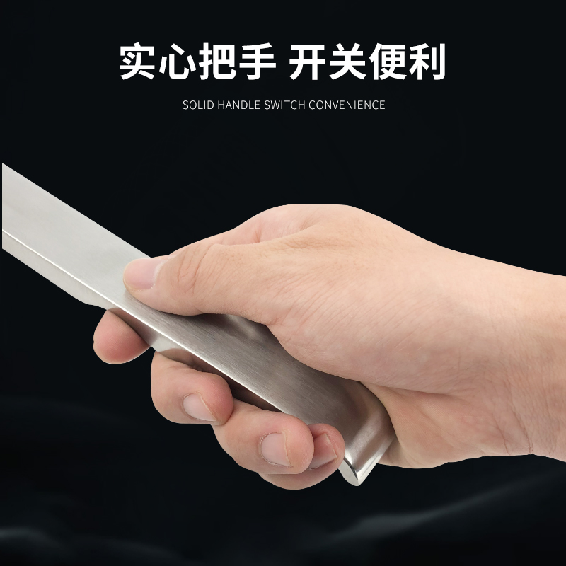 冷库推拉门不锈钢内开门器轻型重型中型平移门安全推杆拉手防盗锁