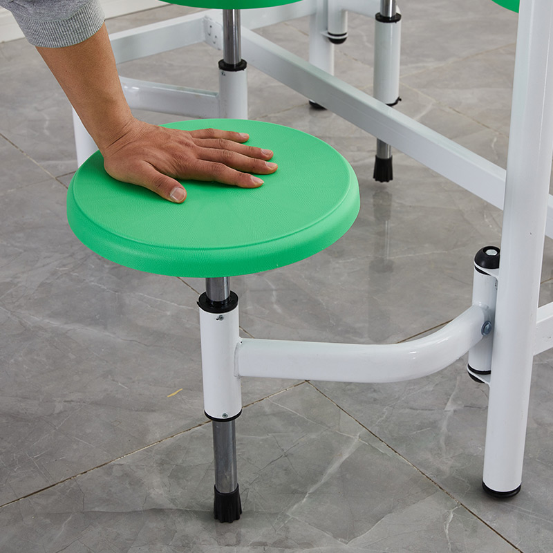 学校学生食堂餐桌椅组合4人抗倍特伸缩员工地连体快餐桌椅饭堂餐