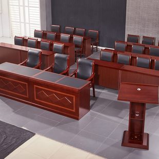 双人三人会议条桌长桌条形培训桌现代简约会议室桌椅组合桌