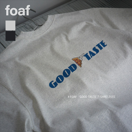 FOAF ‘Good Taste’ T-SHIRT 25ss 日系宽松纯棉短袖T恤