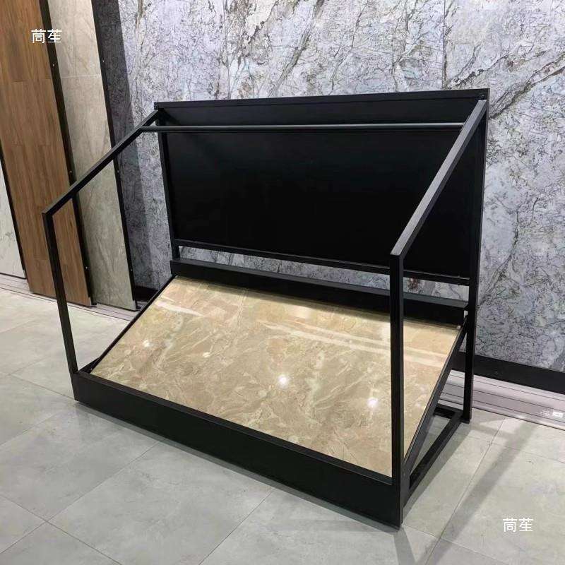 网红防滑砖球鞋样板瓷片地板流水测试展示架瓷片立式落地展架
