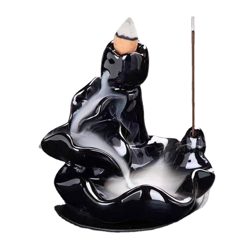 日本品质多款陶瓷倒流香炉新款创意办公香道观烟回流熏香炉