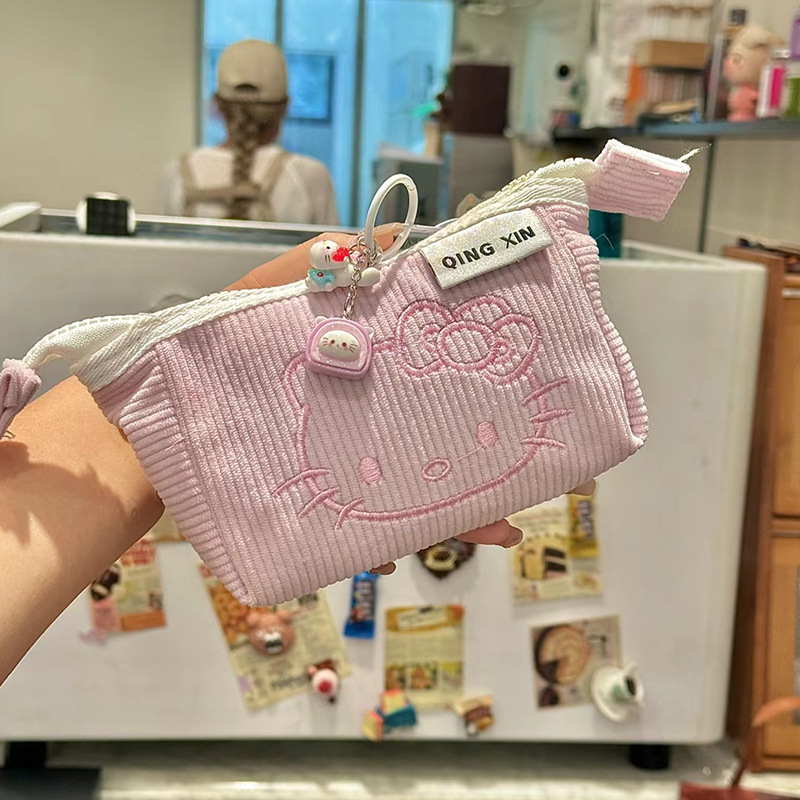 日本无印MUJIEHelloKitty笔袋可爱高颜值ins女生铅笔盒学生文具盒