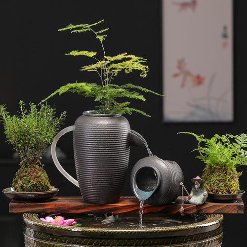 户外庭院鱼缸鱼池造景景观