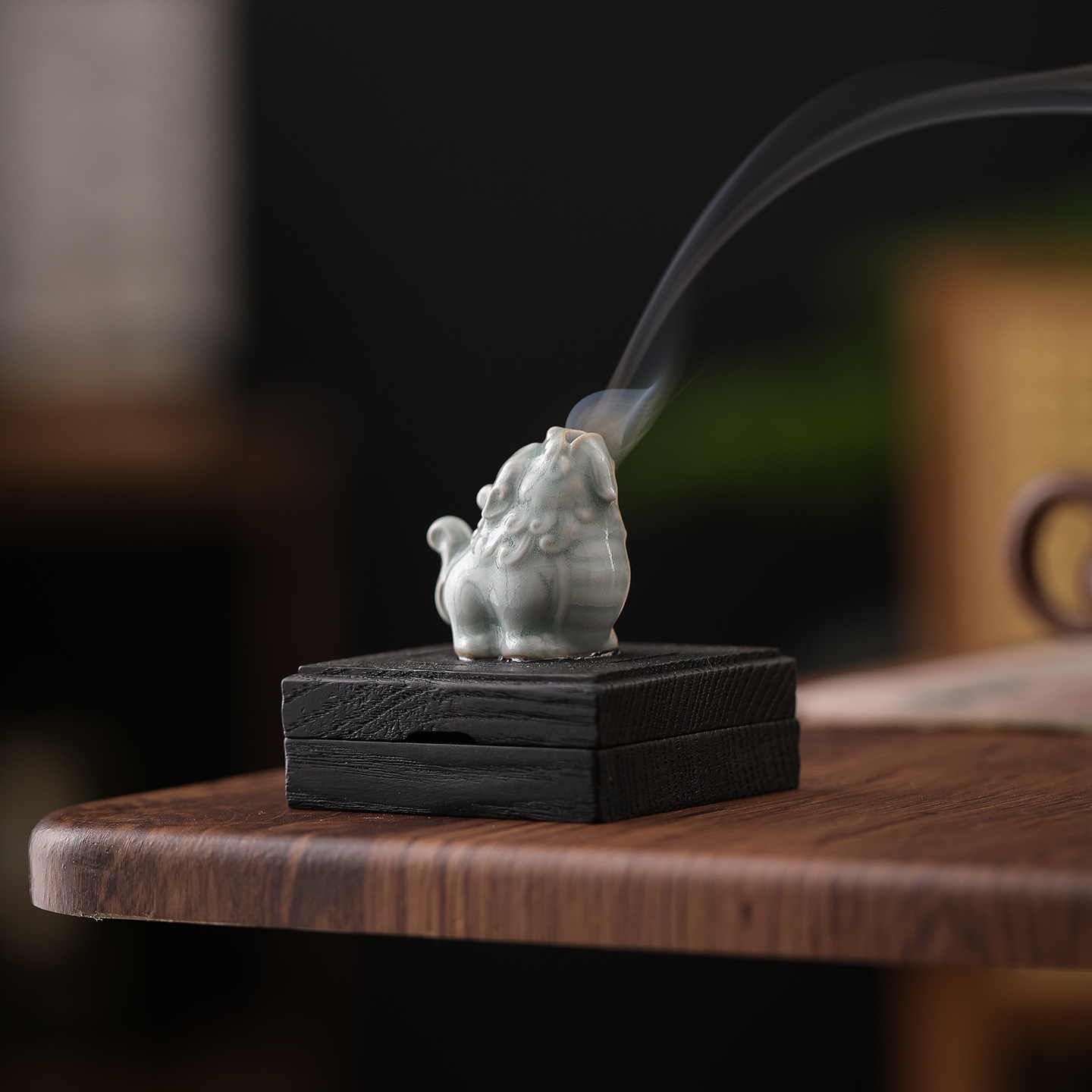 陶瓷汝窑貔貅香炉家用复古香炉