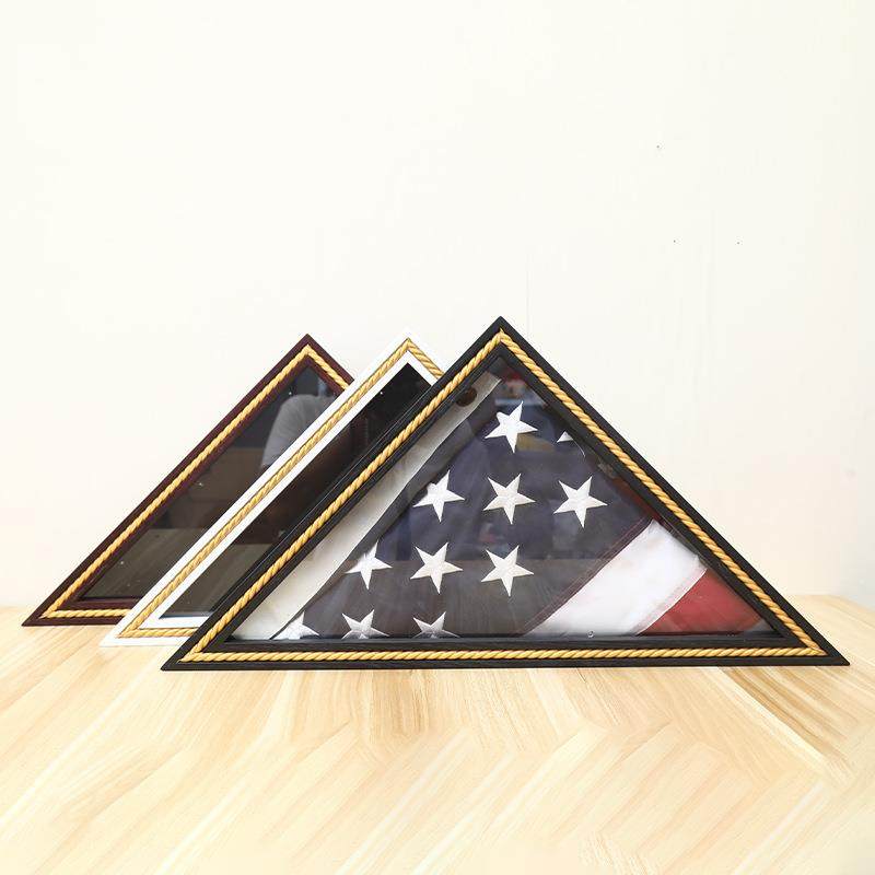 木制三角国旗展示盒创意客厅透明国旗盒松木烤漆多色国旗收纳盒,3C数码配件,USB灯,淘宝优惠券,粉丝福利购,淘宝优惠卷