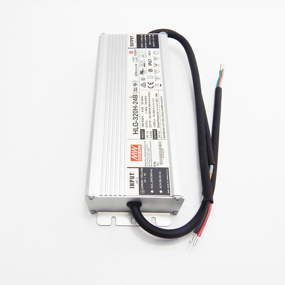 现货HLG-320H-24B明纬调光LED电源320W24V13.34A防水室外照明