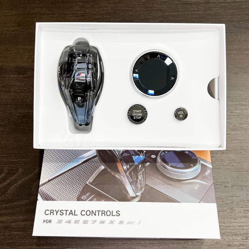 适用宝马新X3X4X5X6X73系4系8系Z4ix3i4改装水晶档把排挡头