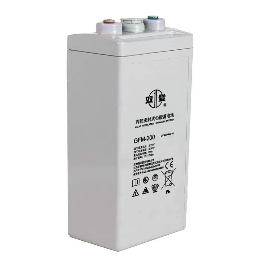 双登GFM-200AH铅酸免维护蓄电池UPS机房基站应急eps直流屏2V200AH