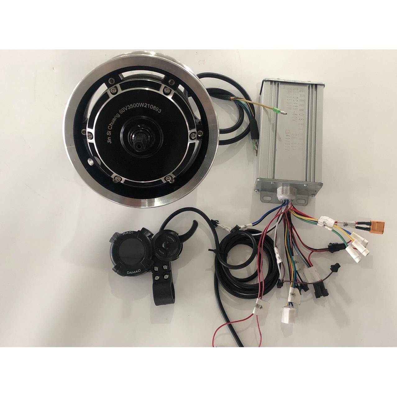 11寸分体滑板车电机大功率高转速轮毂电机匹配好大功率控制器仪表