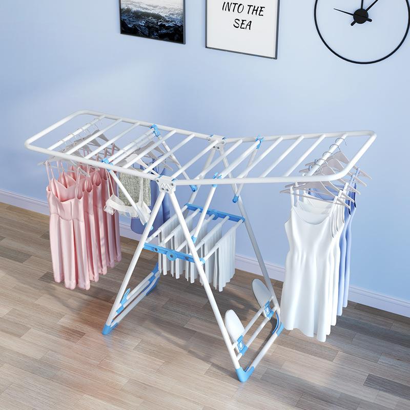 凉毛巾架子理发店晾衣架折叠多功能收缩简易晾衣架室内阳台小迪鹏