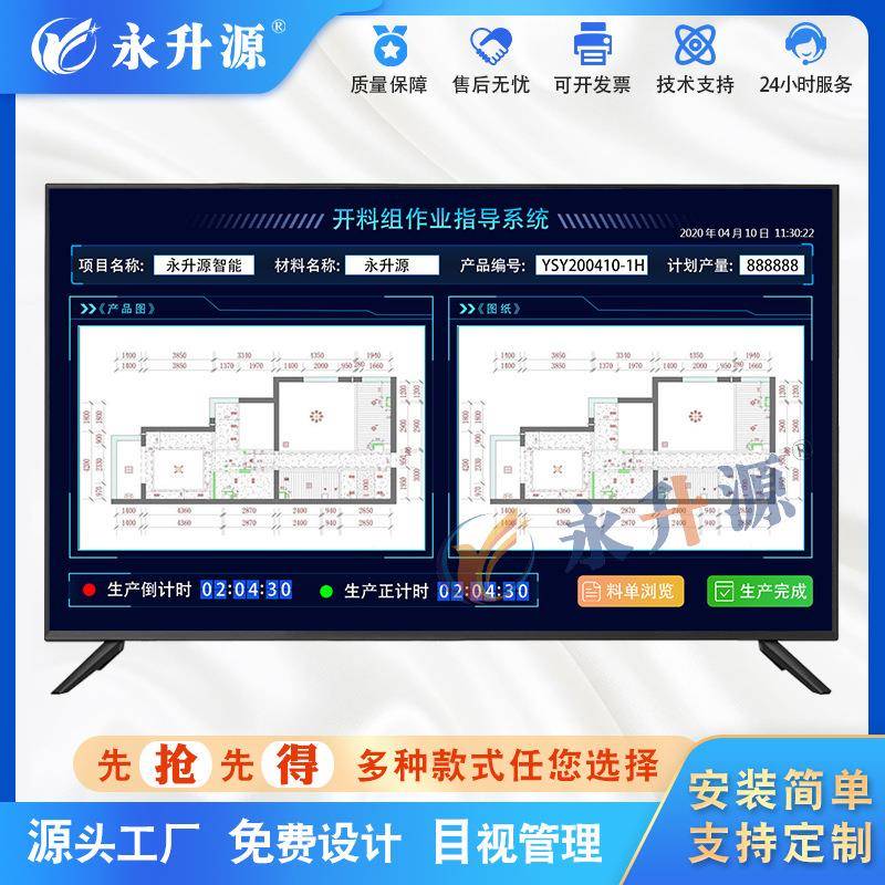 开料组E-SOP作业指导书系统车间进度状态汇总屏物料管理系统