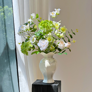 高级感逼真法式假花彷真花摆设摆件客厅餐桌插花花束花艺干花装饰