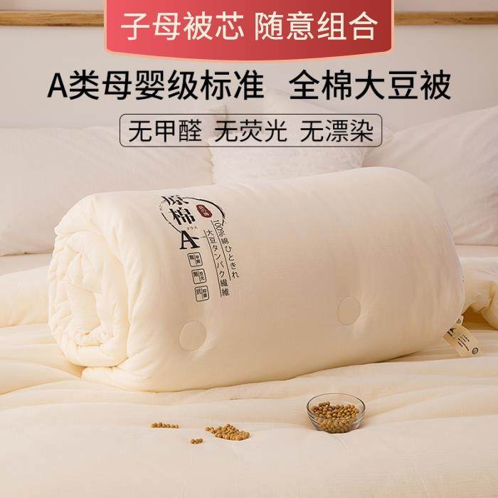 A级原棉大豆被秋冬被子加厚被芯春秋子母被床上用品四季夏空调被3,床上用品,化纤被,淘宝优惠券,粉丝福利购,淘宝优惠卷