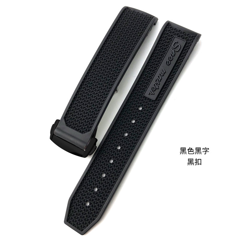 欧米茄原款硅橡胶手表带适配海马海洋宇宙600超霸赛车计时19 21mm