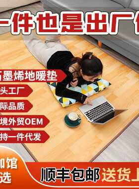 碳晶地暖垫发热家用移动暖脚地热垫客厅石墨烯电加热地垫加热地毯
